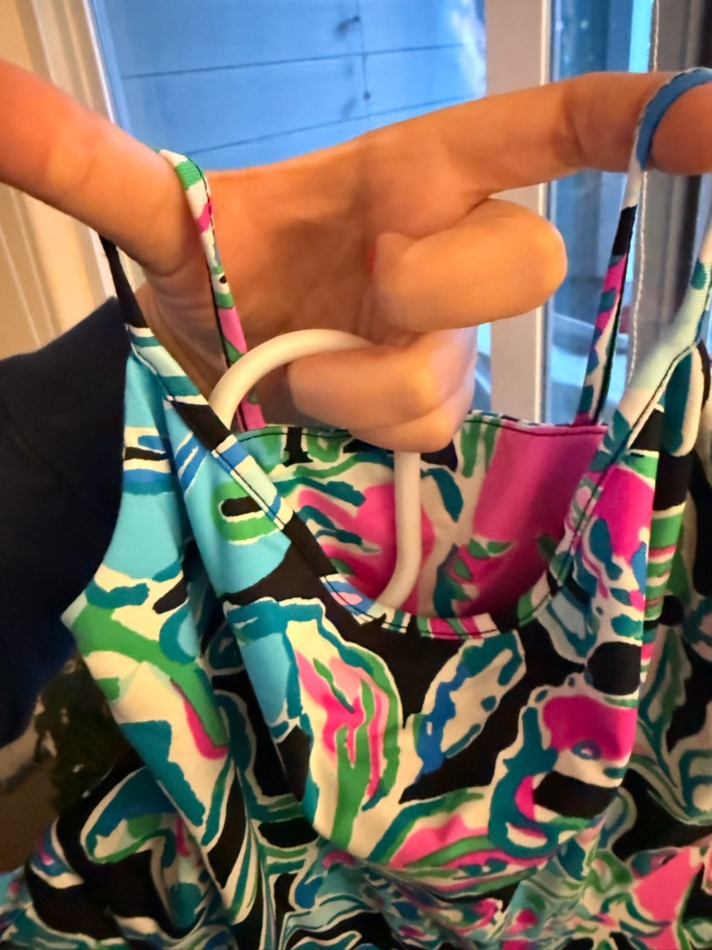 Lilly Pulitzer-  Multicolor Floral-Print Dress - Picture 3 of 4